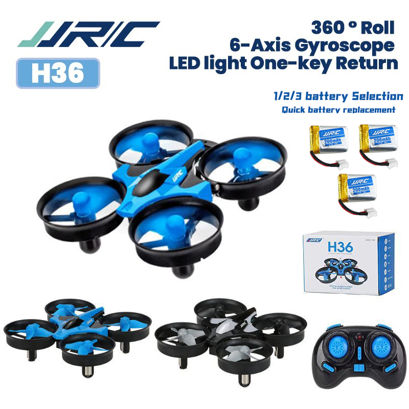 Drone Kit Tricopter - JJRC H36 Mini-Drohne 4-Kanal 6-Achsen-Headless-Modus-Hubschrauber 360